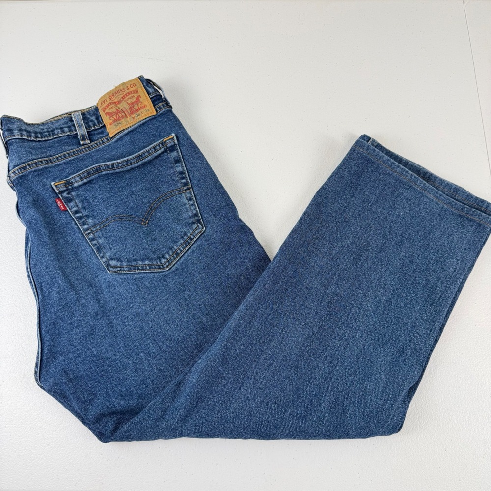 Levis‎ 505 Regular Fit Mens Medium Wash Blue Straight Leg Jeans W38 L32